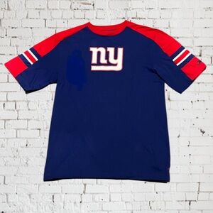 Rbk NFL NY Giants Blue/Red Cotton T-Shirt